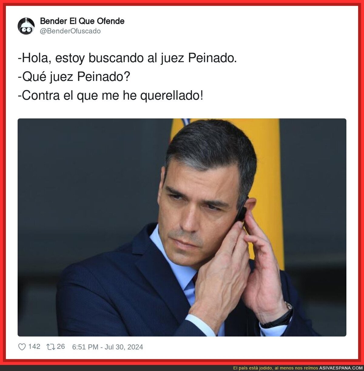 Pedro Sánchez el cachondo