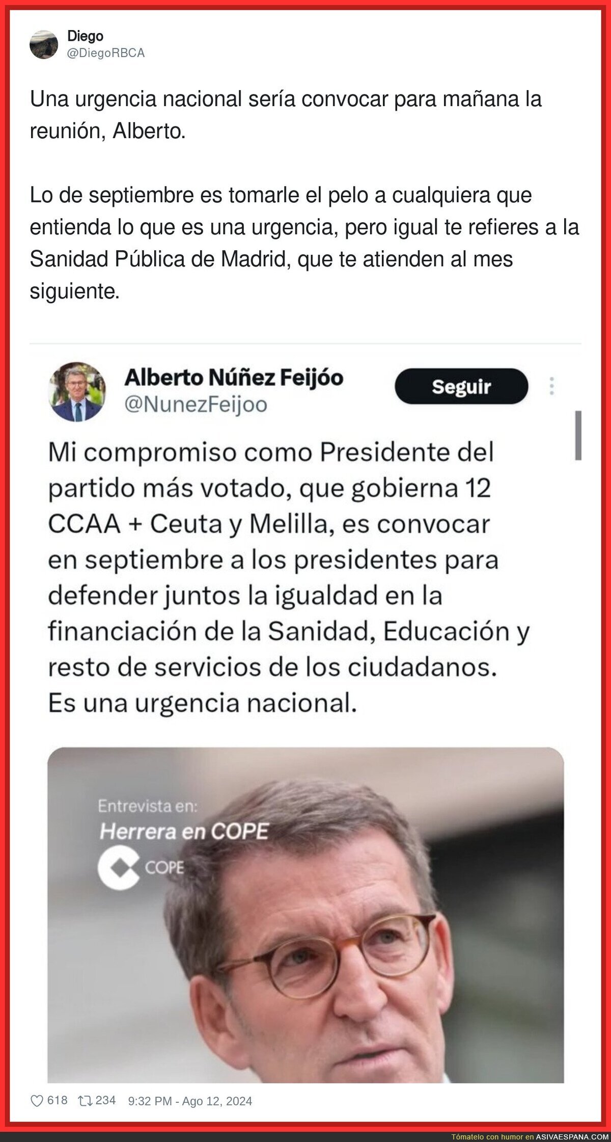 Feijóo se lo toma con calma