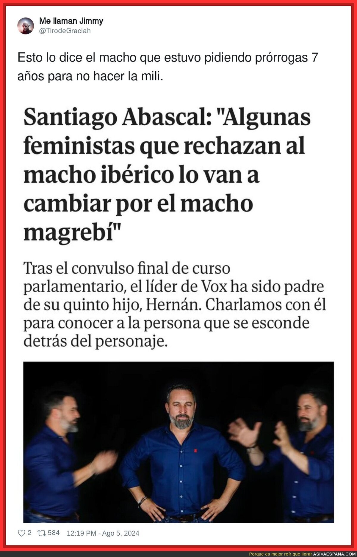 La verdadera cara de Santiago Abascal