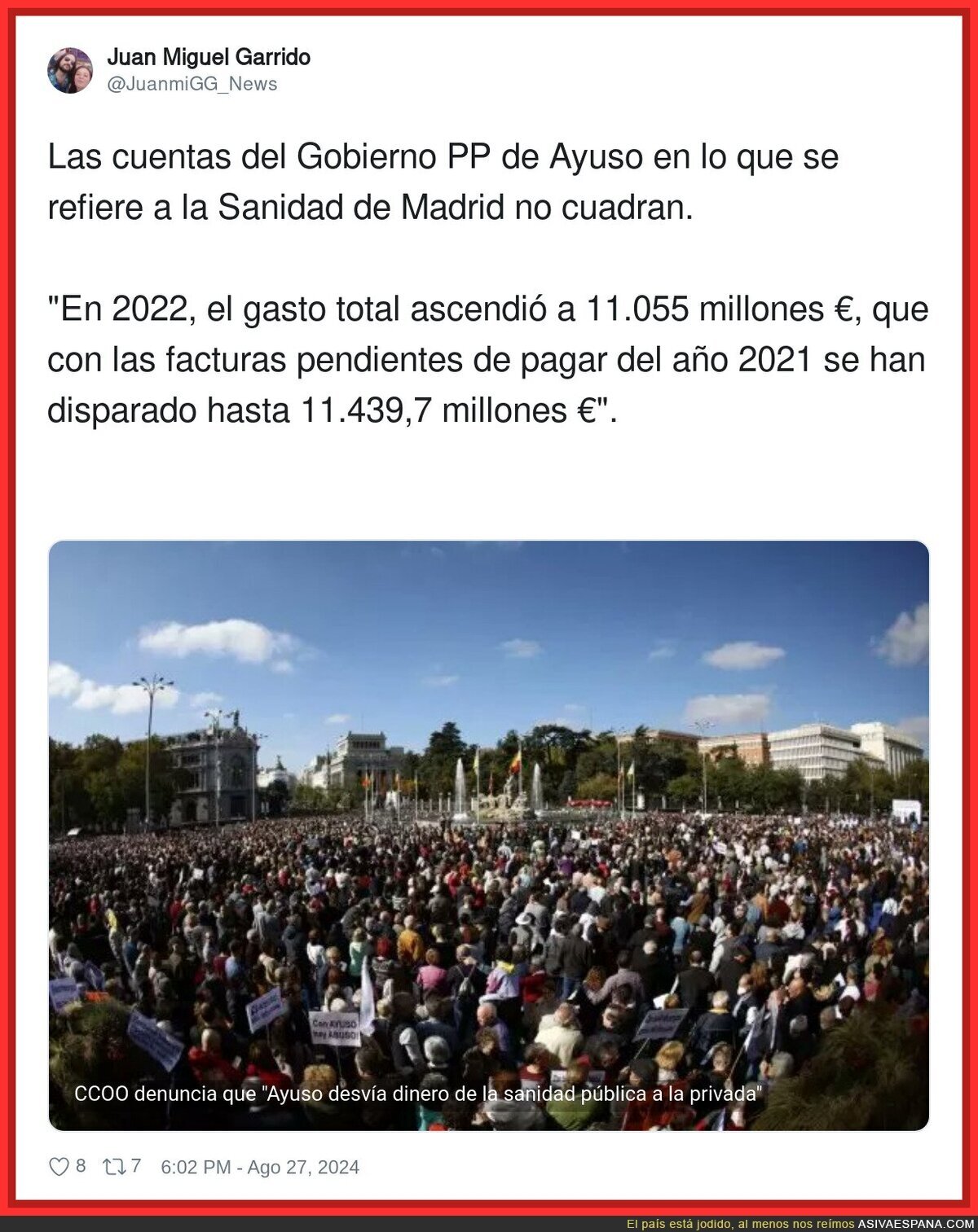 Todo es muy sospechoso con el Gobierno del PP de Ayuso