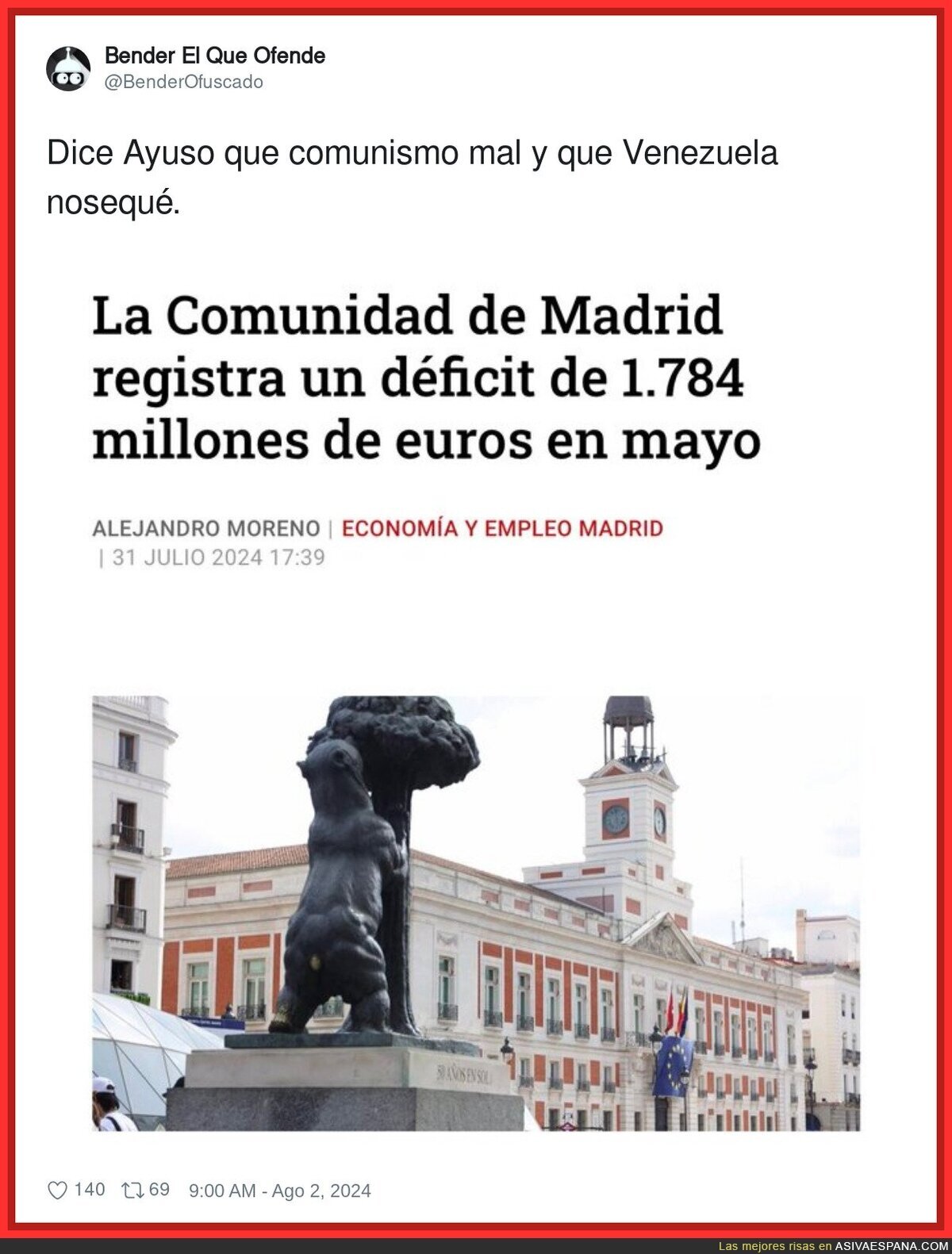 Que bien gestiona la derecha en Madrid