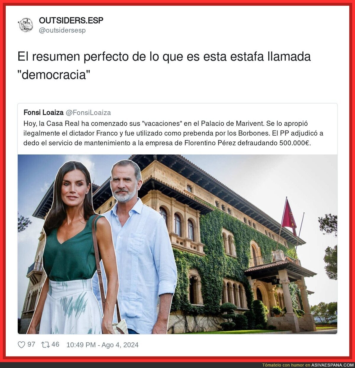 Lo que hay que aguantar con la Casa Real