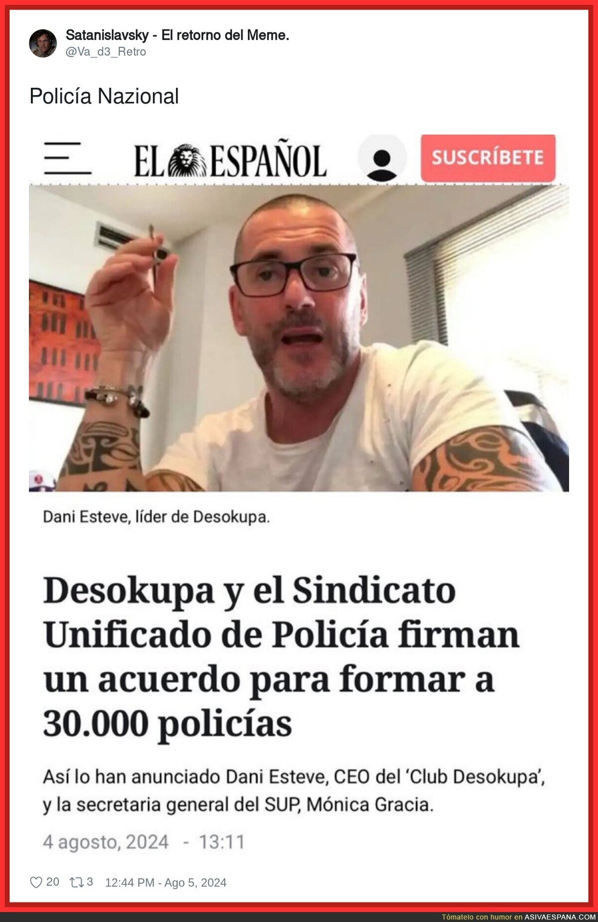 La Policía ya no disimula