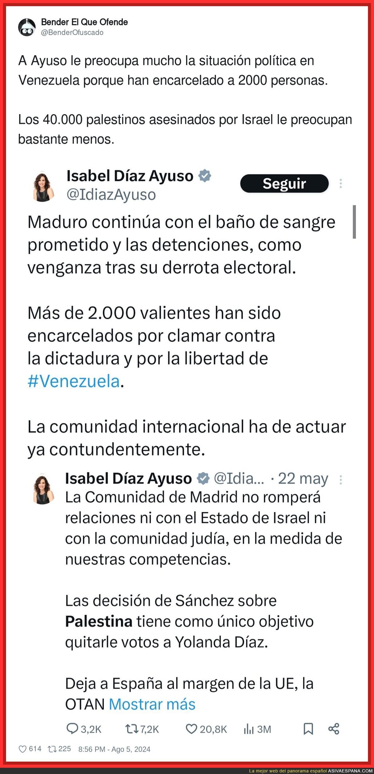 La preocupación de Isabel Díaz Ayuso