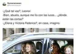 Leonor al volante