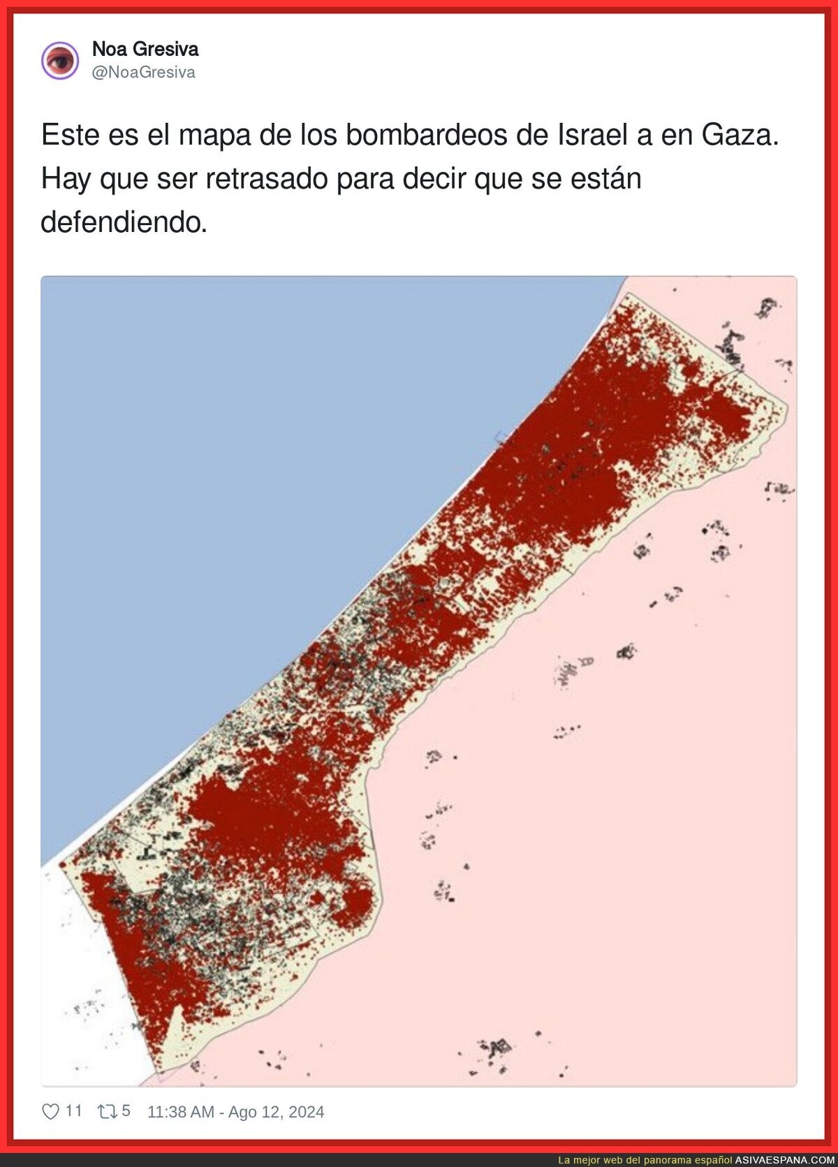 Israel será juzgada y sentenciada como lo que es en un tiempo