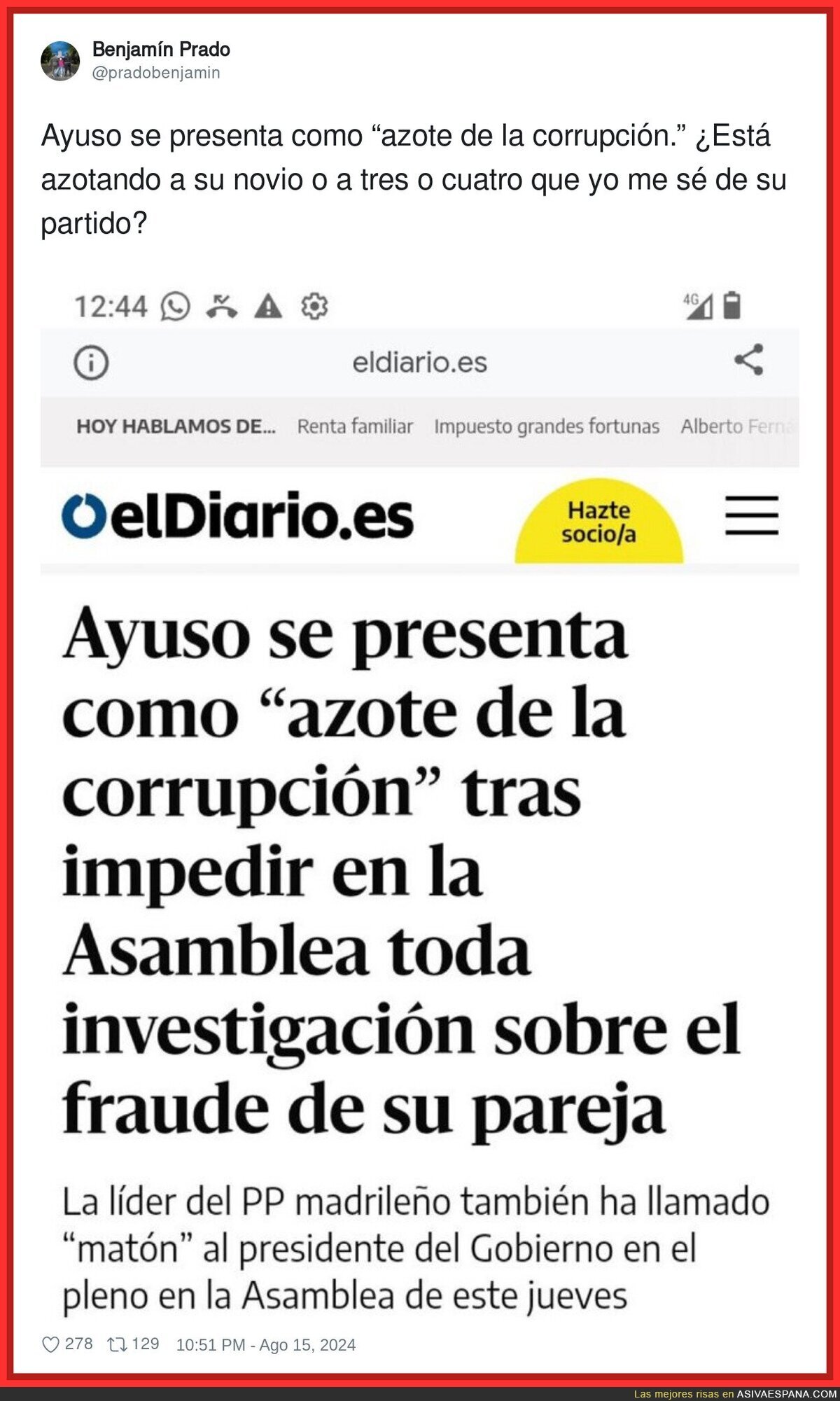 El azote de la corrupción