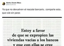 Una buena medida tras no devolver el dinero