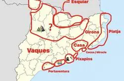 Así se distribuye el mapa de Madrid y Catalunya con sus clichés