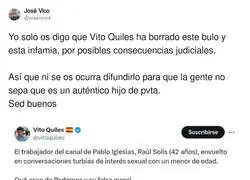 Lo de Vito Quiles no puede quedar impune