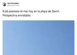 Así da gusto ir a la playa