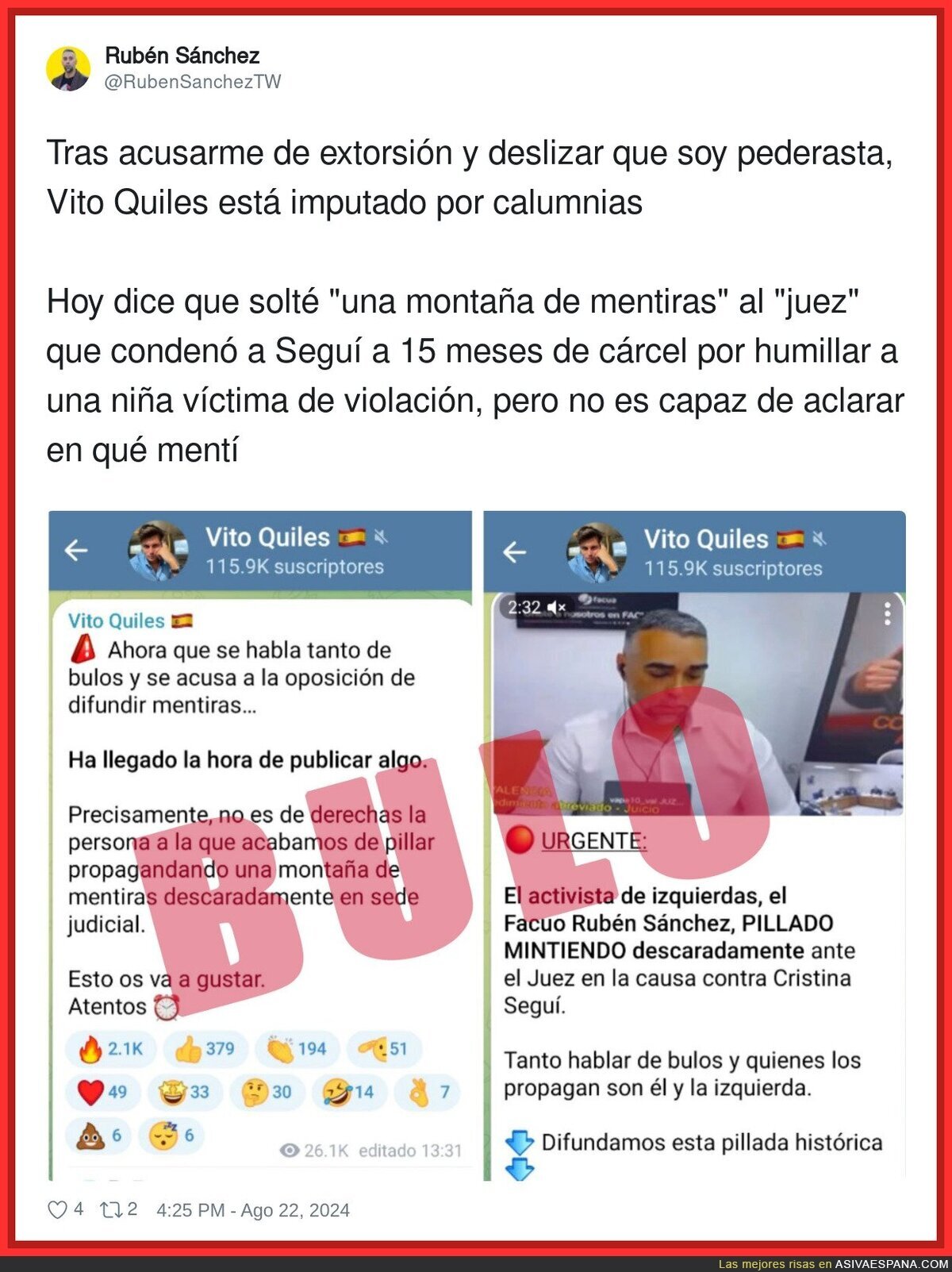 Vito Quiles también es El Condenas