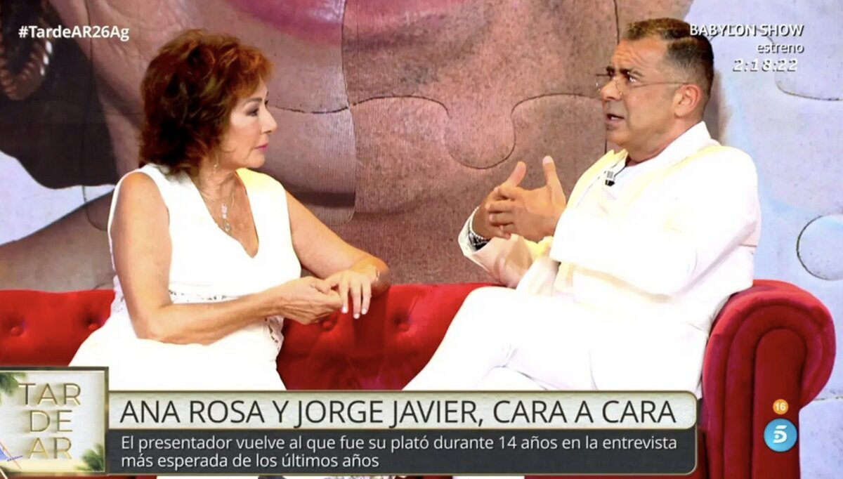 Jorge Javier destroza a Ana Rosa Quintana en directo