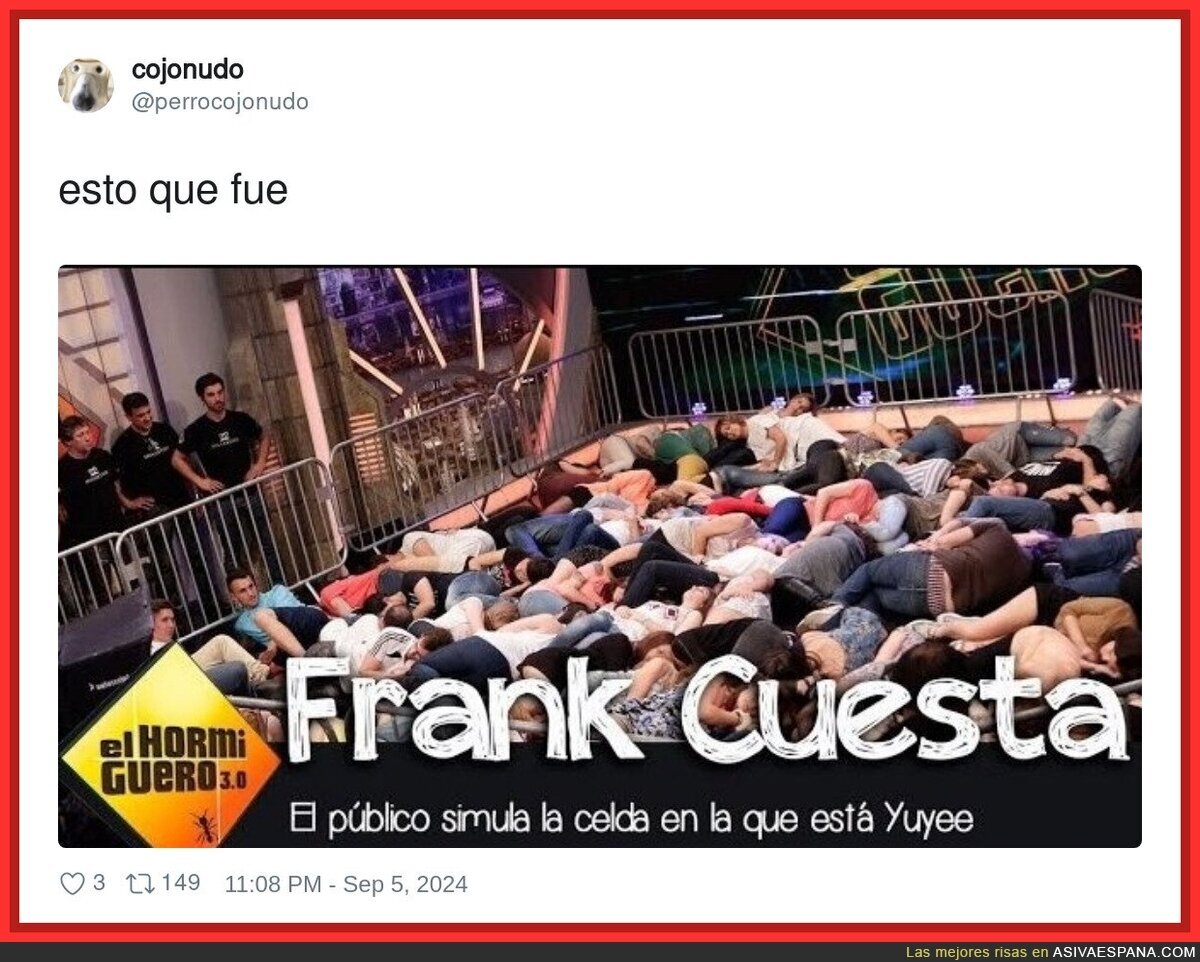 Surrealista esto de El Hormiguero