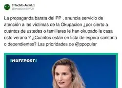 Las víctimas de la okupación es la prioridad del PP