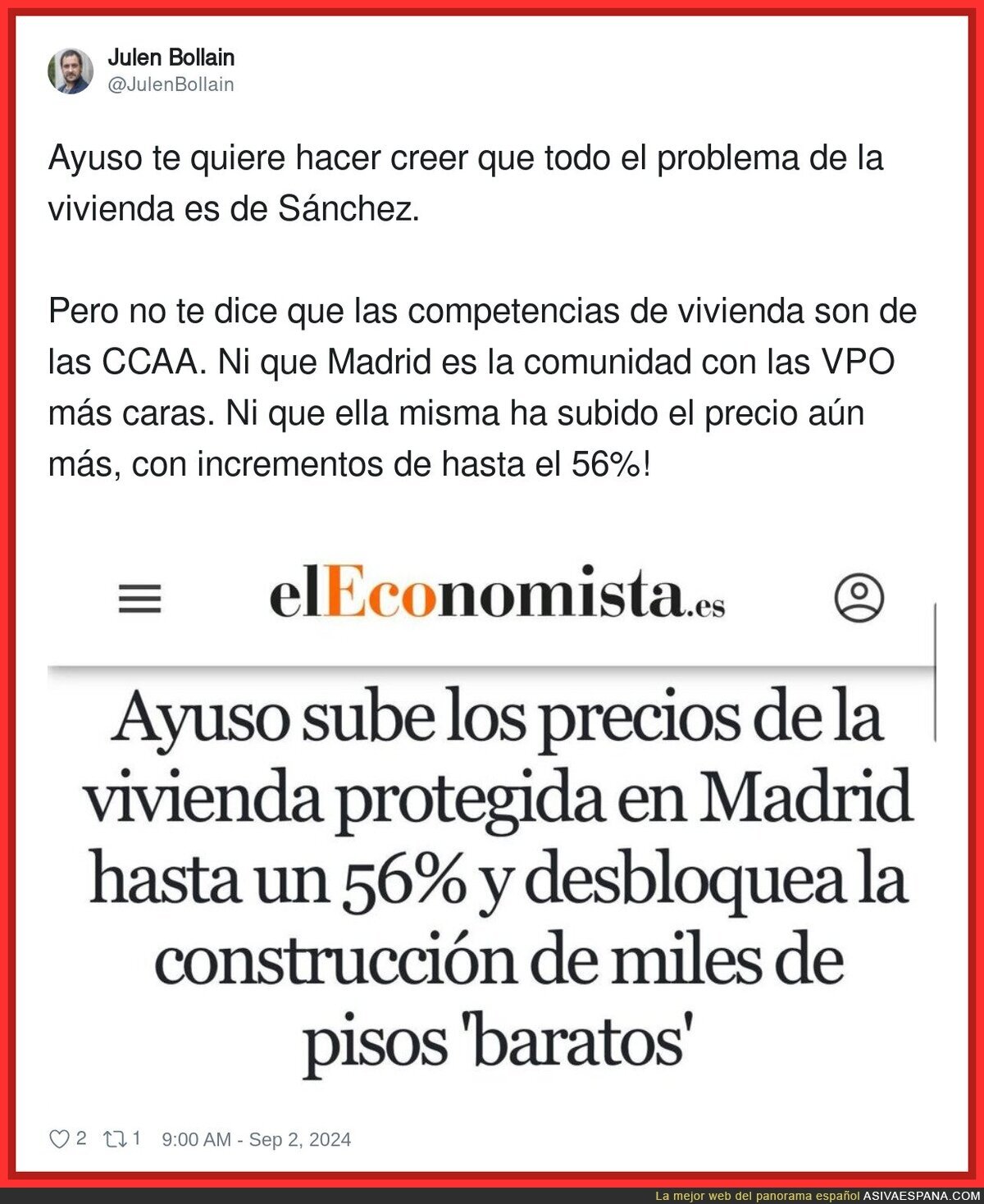 Ayuso es la responsable