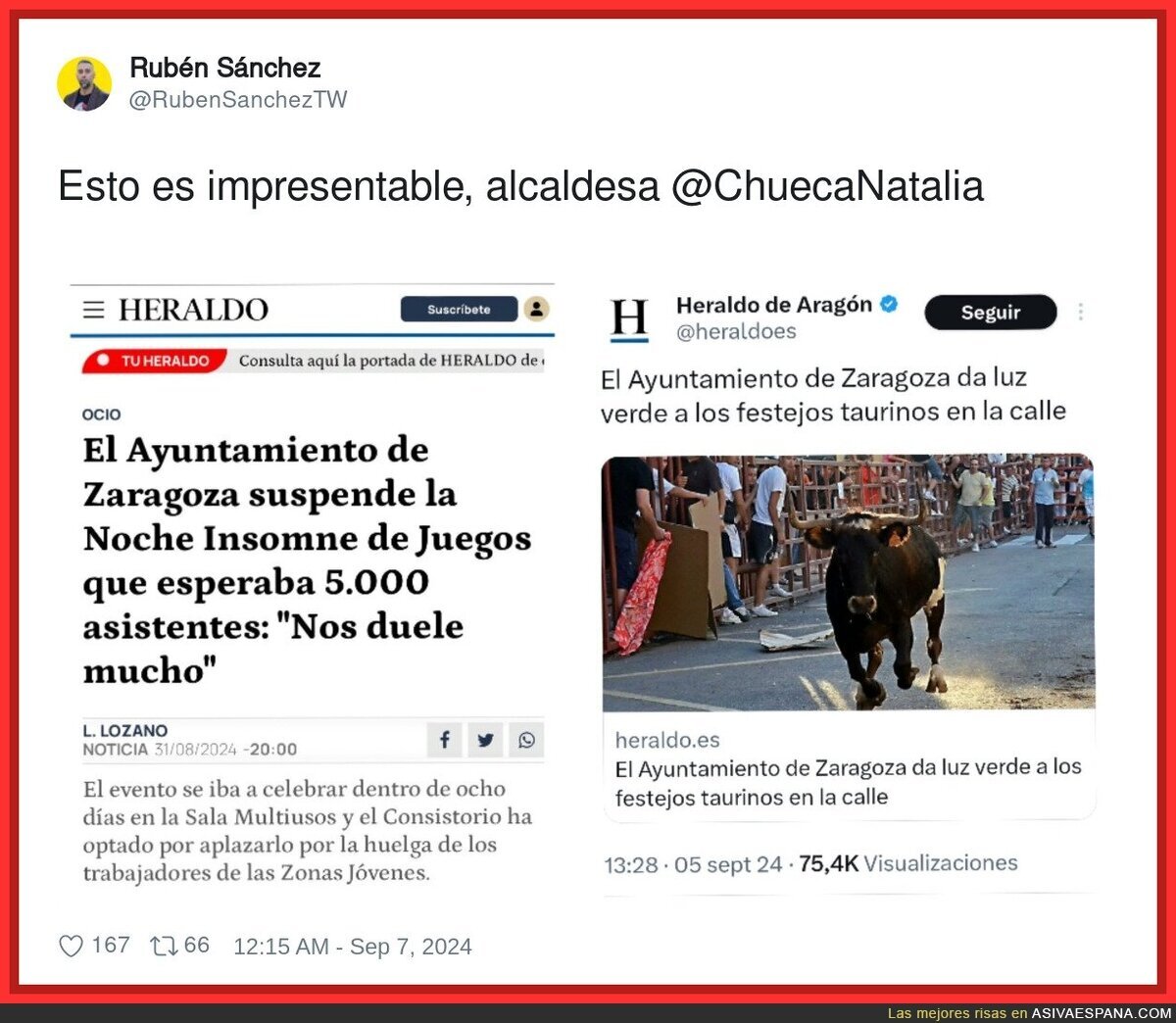 Lamentable lo de Zaragoza