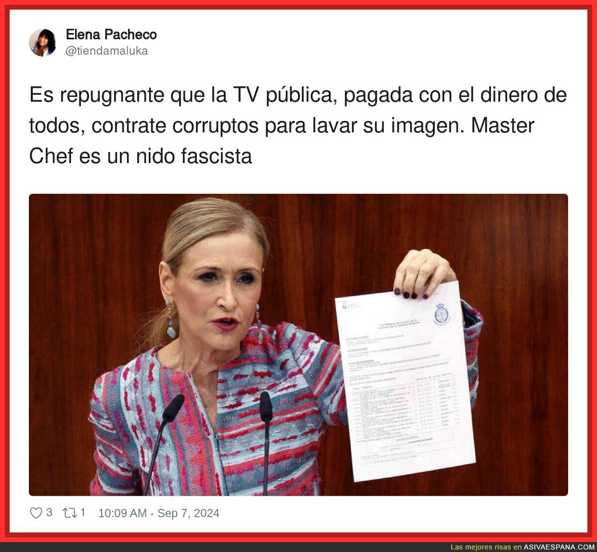 Cristina Cifuentes es la estrella de RTVE