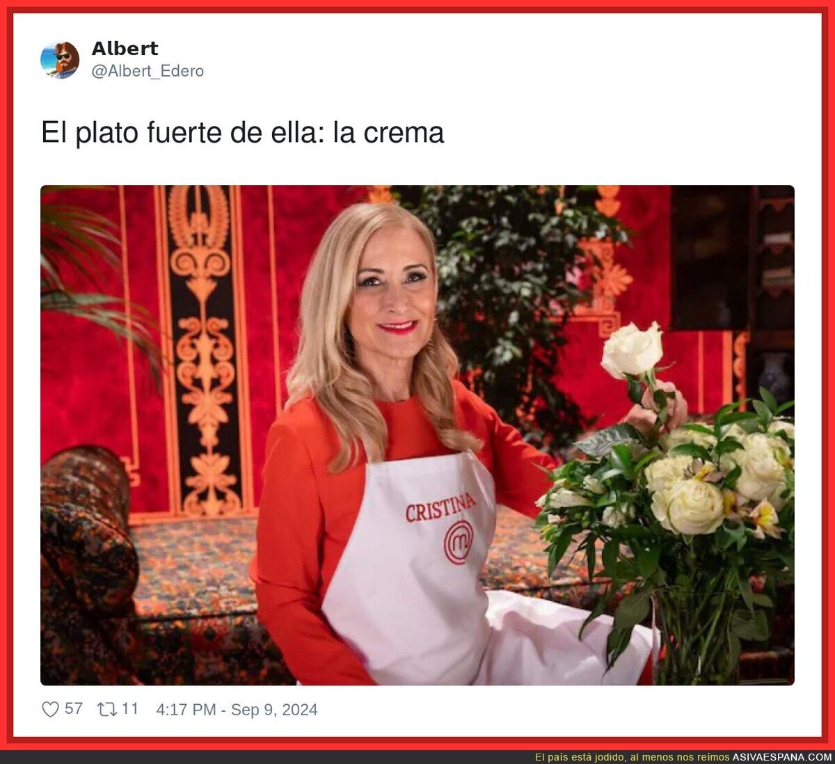 El plato estrella de Cristina Cifuentes