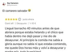 Un camarero que se ganó el cielo