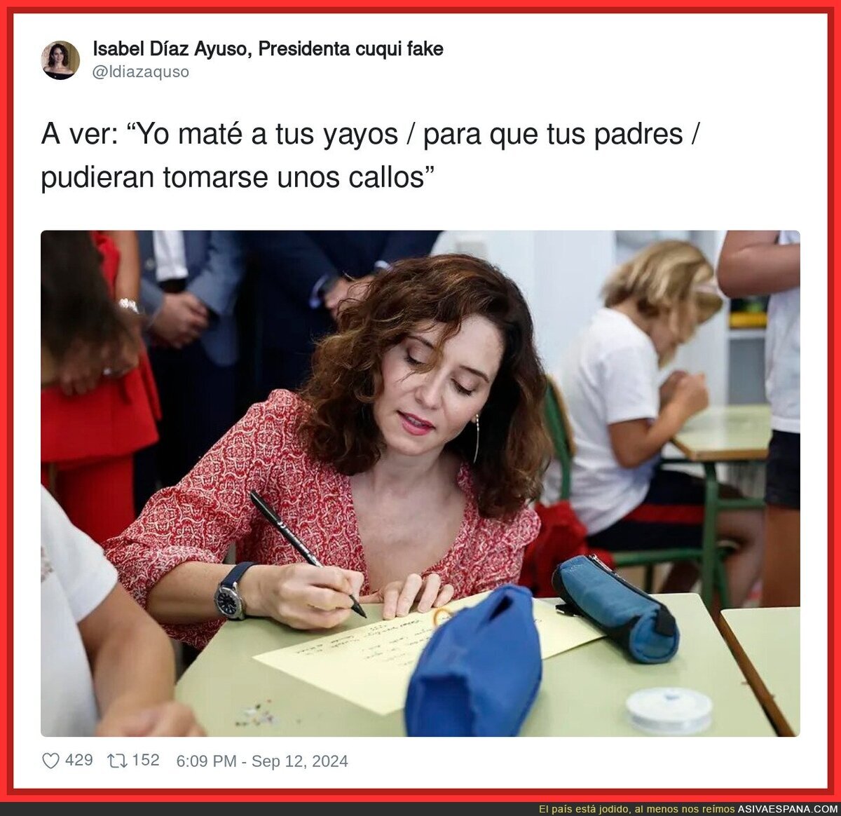 Ayuso tenía una gran razón