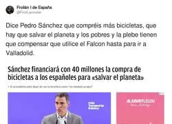 Pedro Sánchez el salvador del planeta Tierra