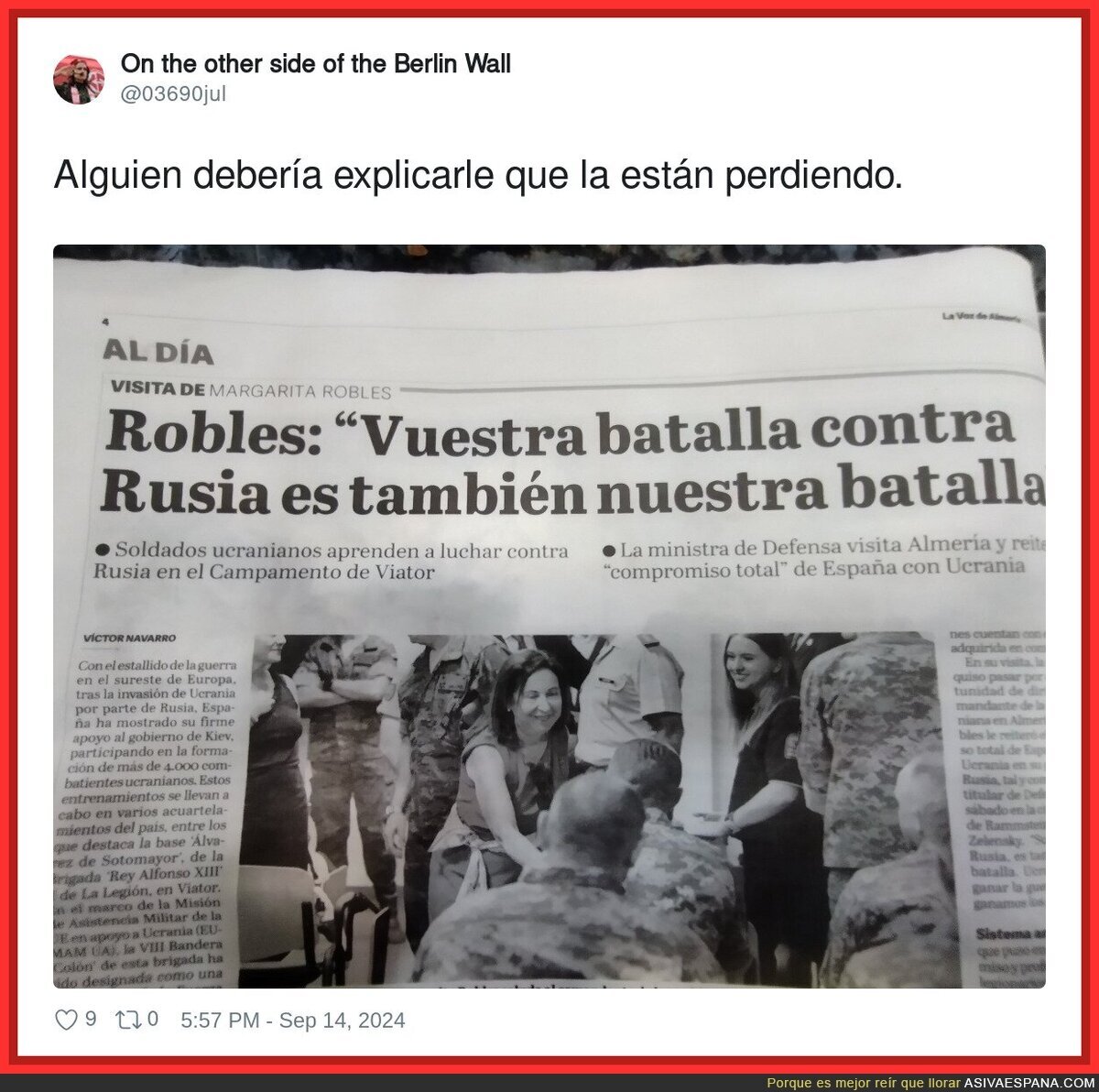 Una batalla perdida