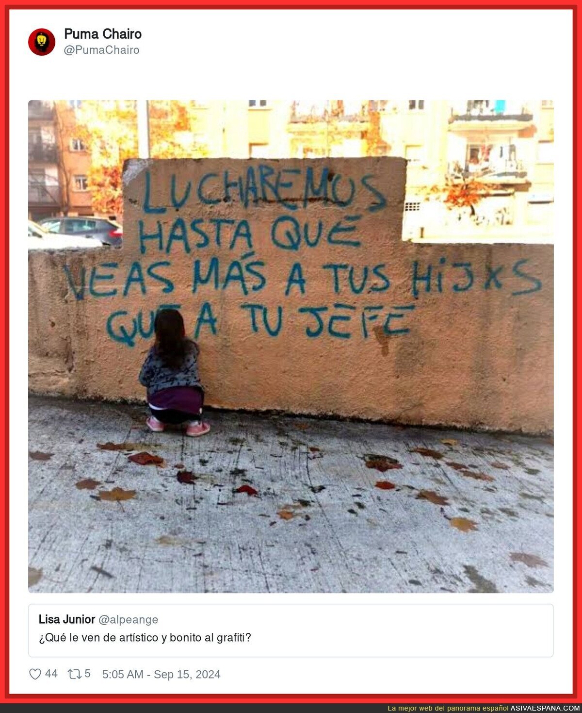 El arte del grafiti es bonito