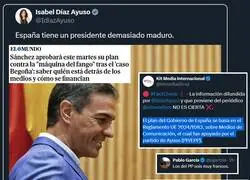 Twiteros contestando al chascarrillo de Ayuso