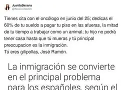 La principal preocupaci&oacute;n de los espa&ntilde;oles