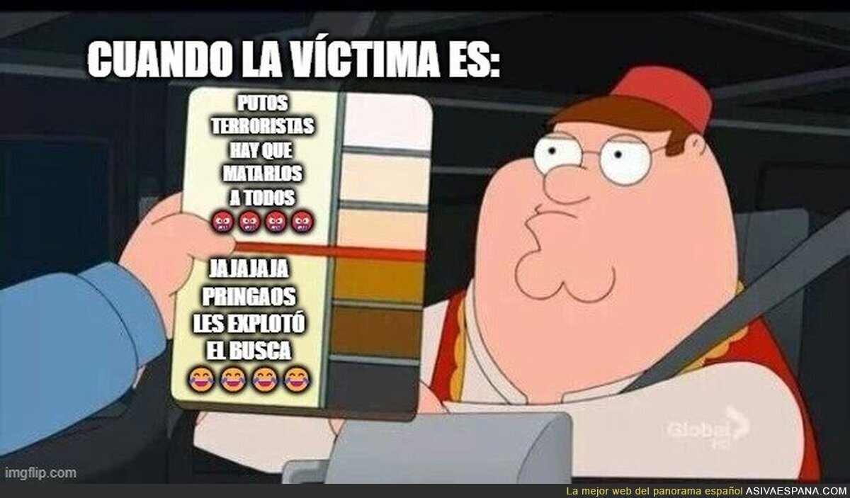 El doble rasero con las bombas es, no asqueroso, lo siguiente