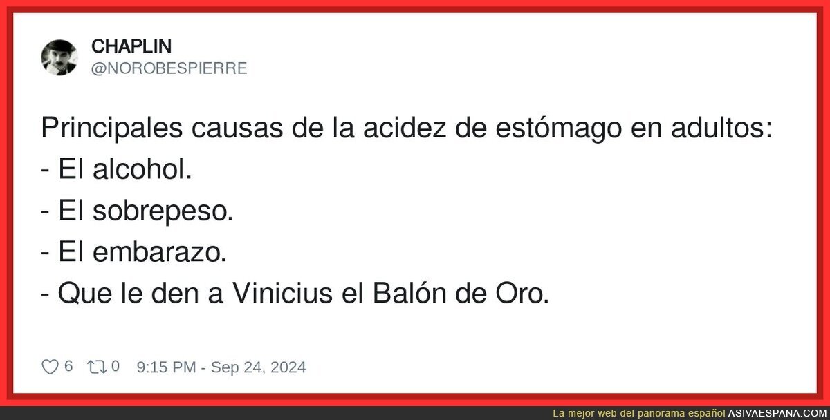 Hay mucha gente soltando bilis por varias razones