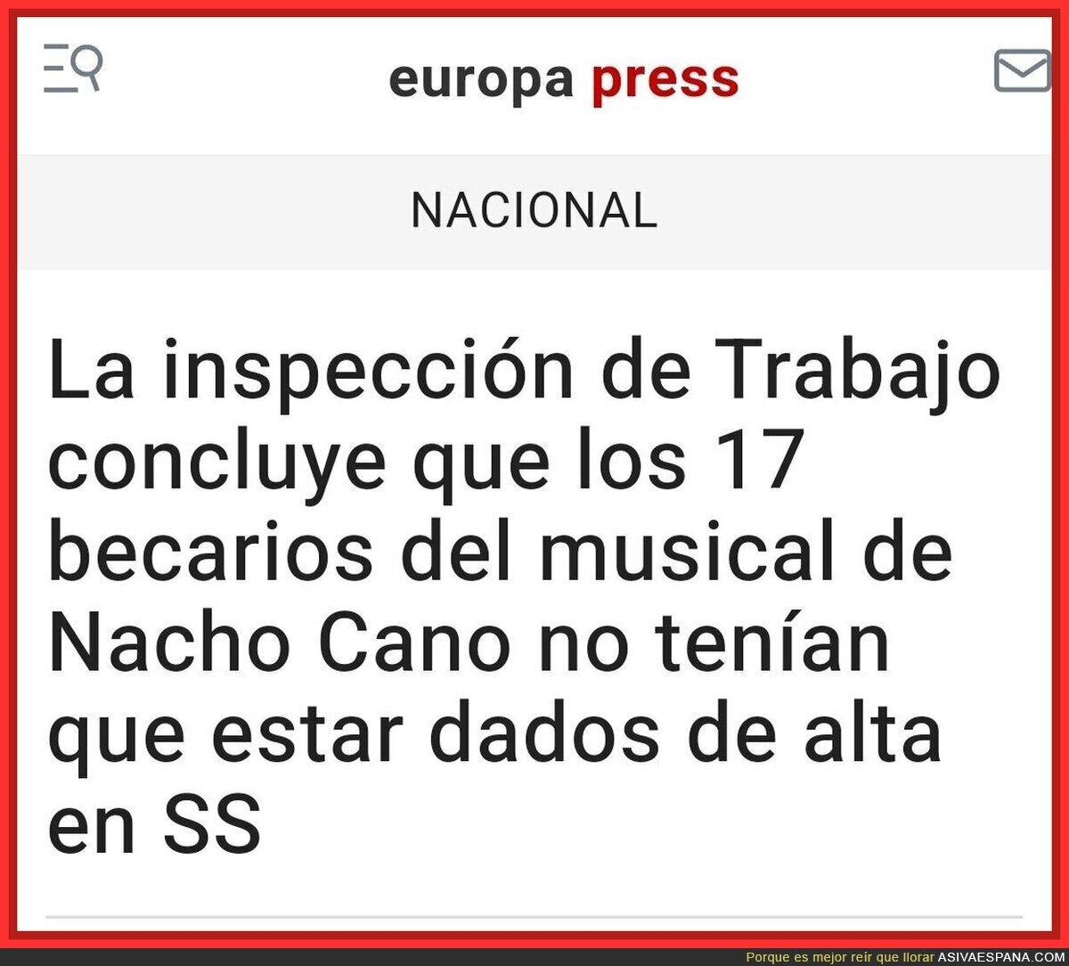 Y ahora resulta que Nacho Cano decía la verdad