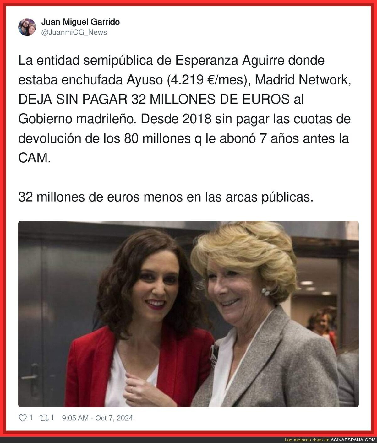 Menudo cachondeo hay en Madrid