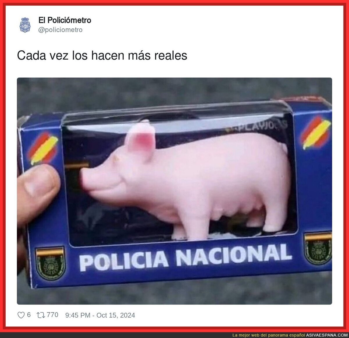 Una réplica de la Policía
