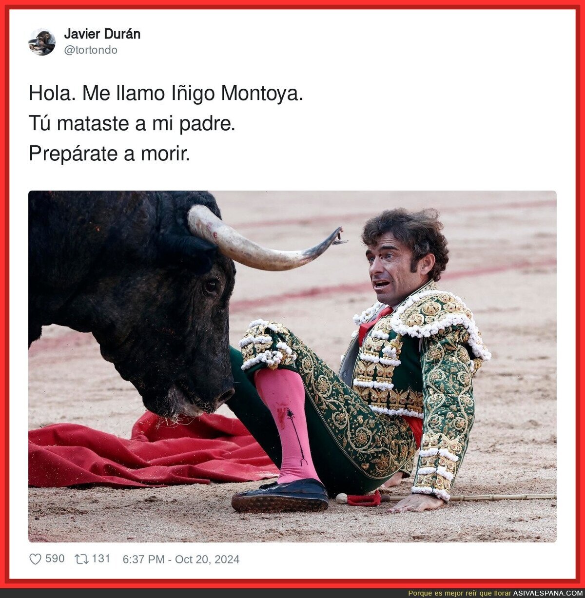 La venganza de un toro