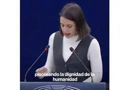 Irene Montero sobre el genocidio que est&aacute; ocurriendo en Palestina