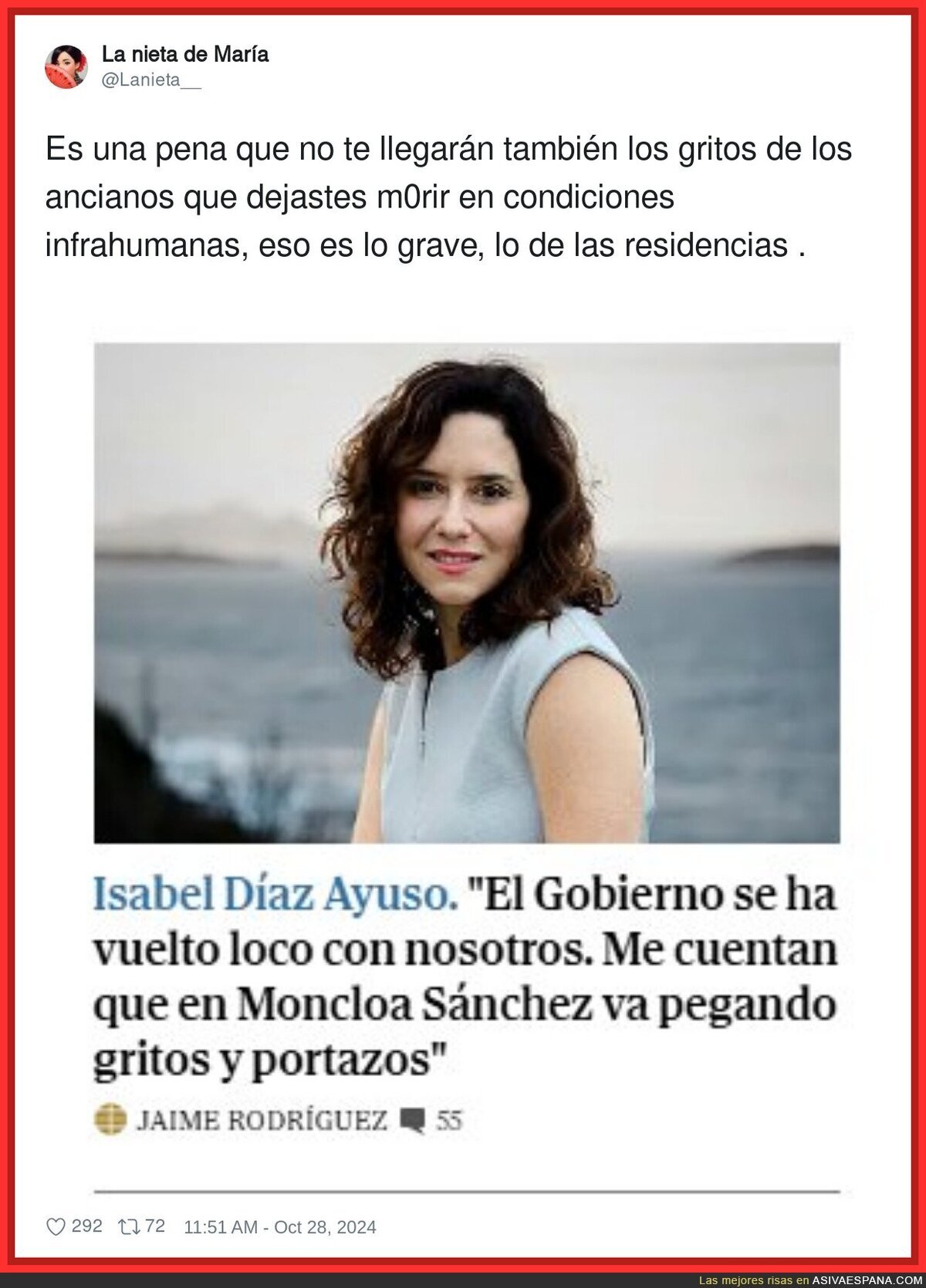 Los gritos que escucha Ayuso