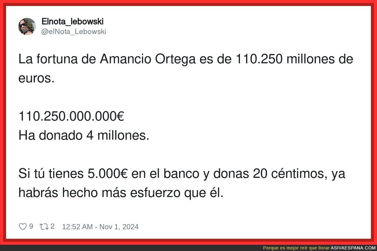 La ayuda del multimillonario Amancio Ortega