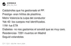 Cat&aacute;strofes que ha gestionado el PP