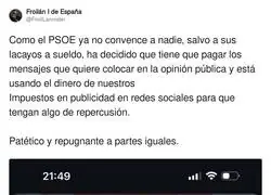 El PSOE pagando para que se conozca lo que ha hecho Carlos Maz&oacute;n