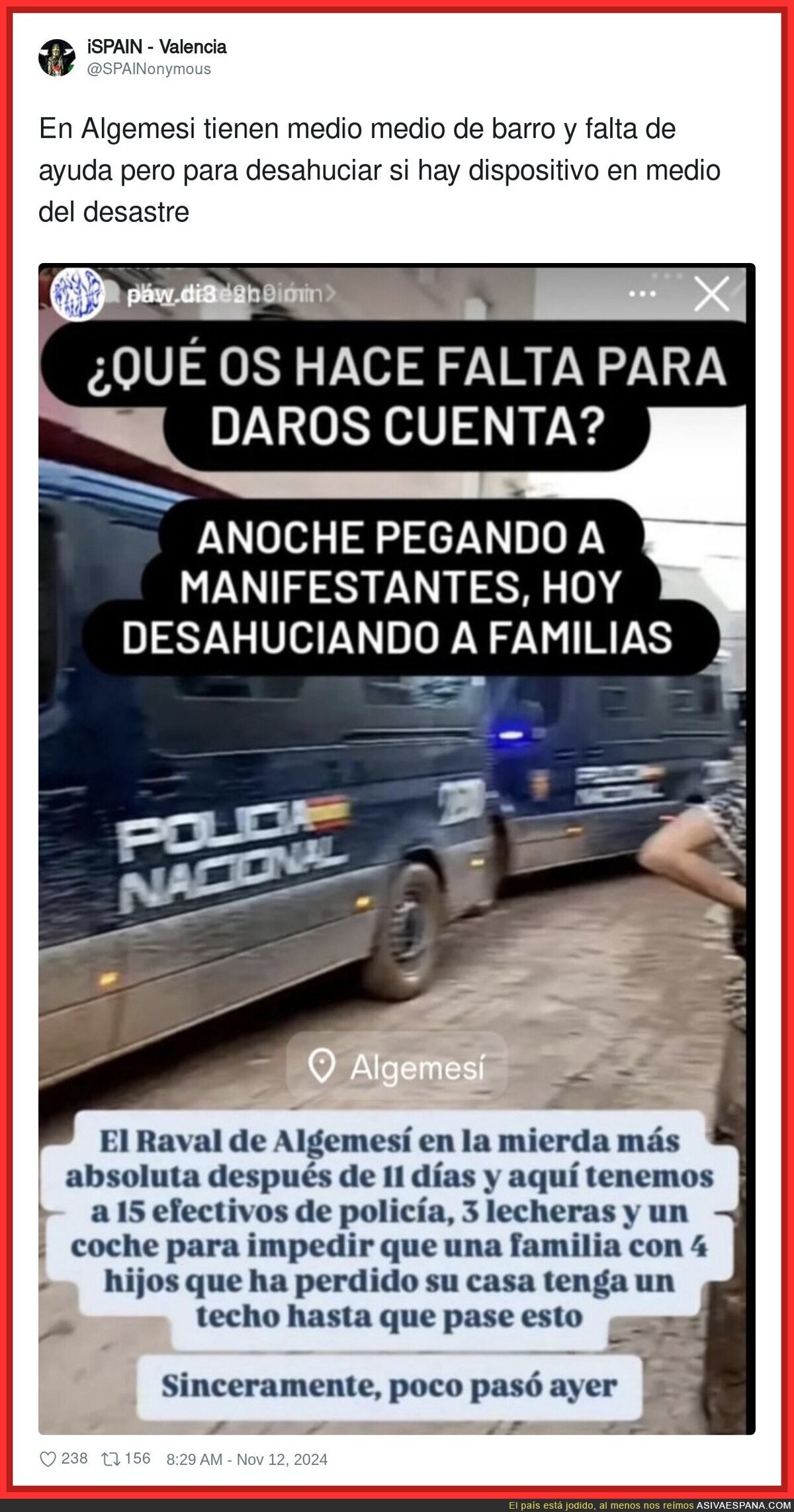 Así se trata a la gente de Algemesí tras el desastre de la DANA