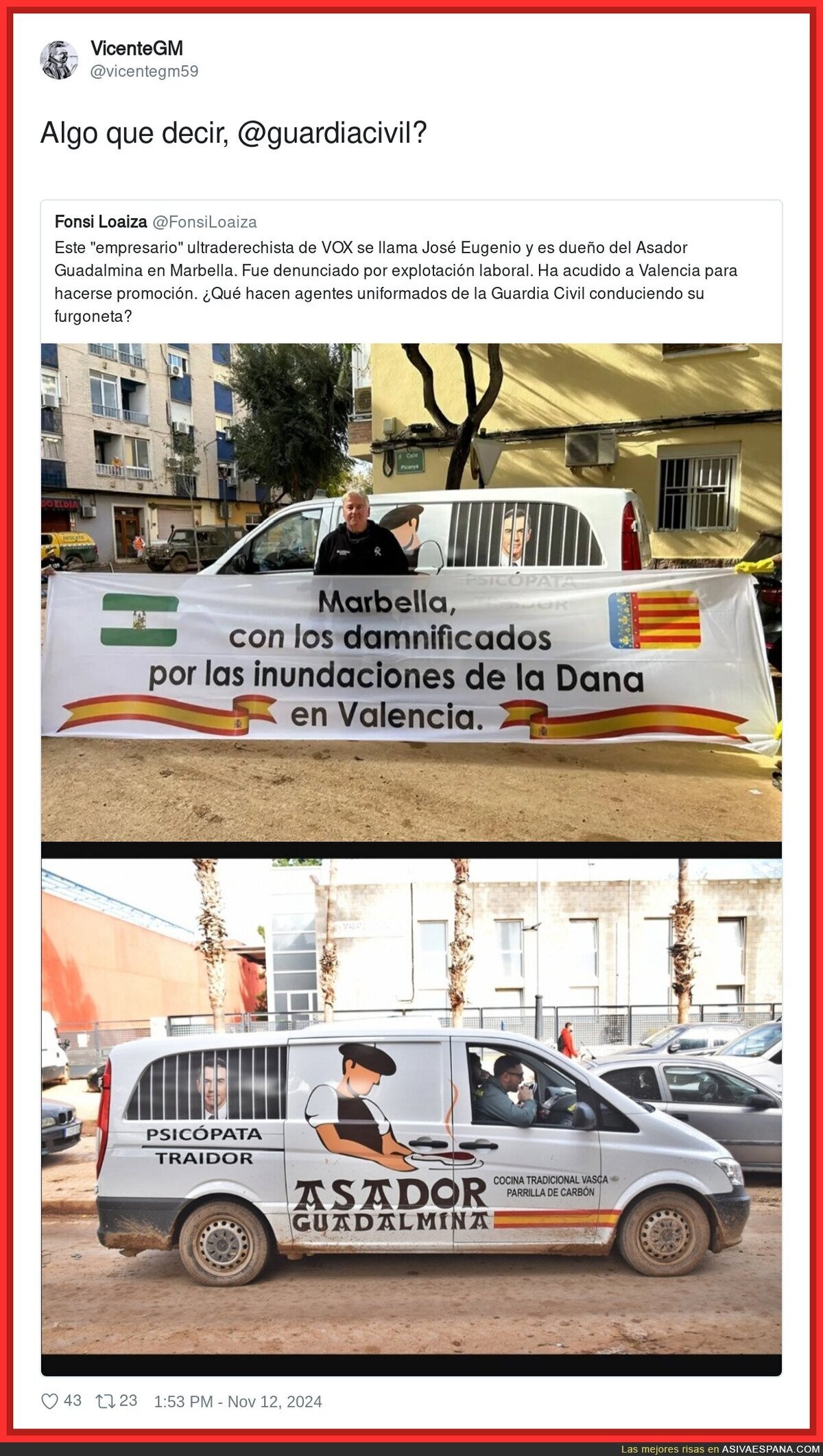 De una buena acción solo crea odio