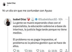 El problema de llamarte como la presidenta de la Comunidad de Madrid