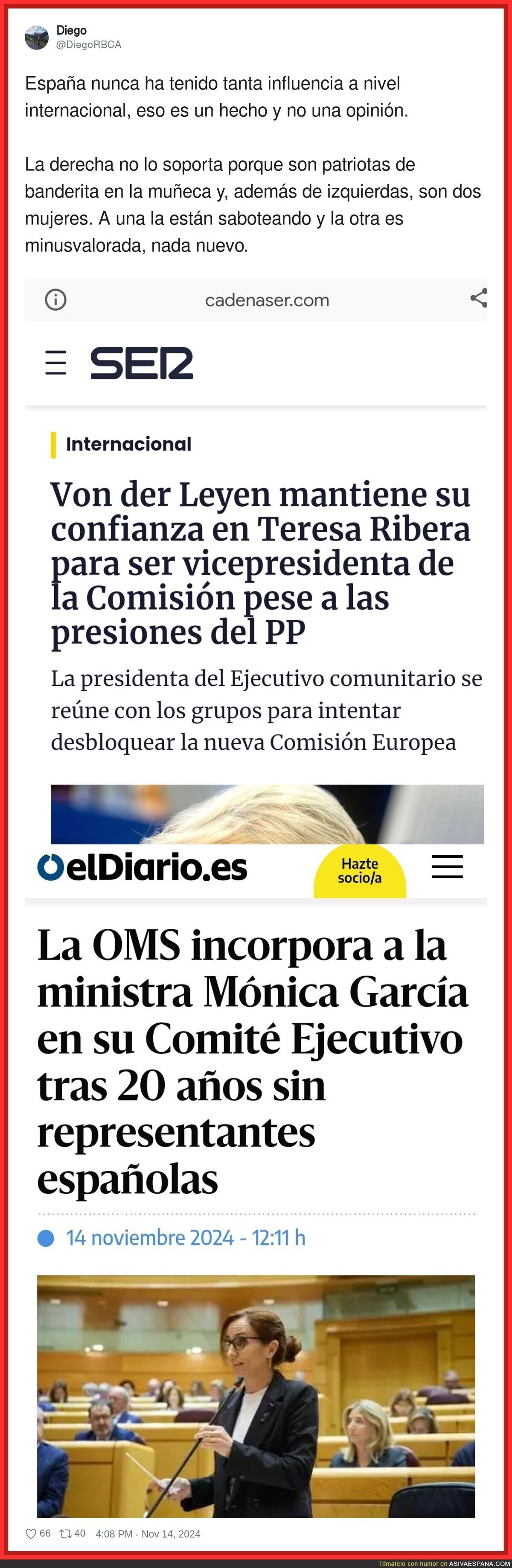 España y la importancia a nivel internacional