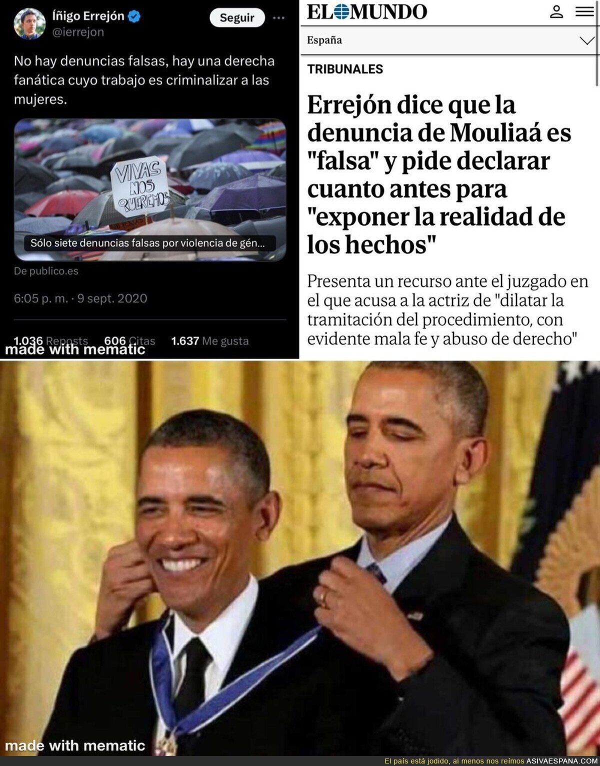 No podia saberse