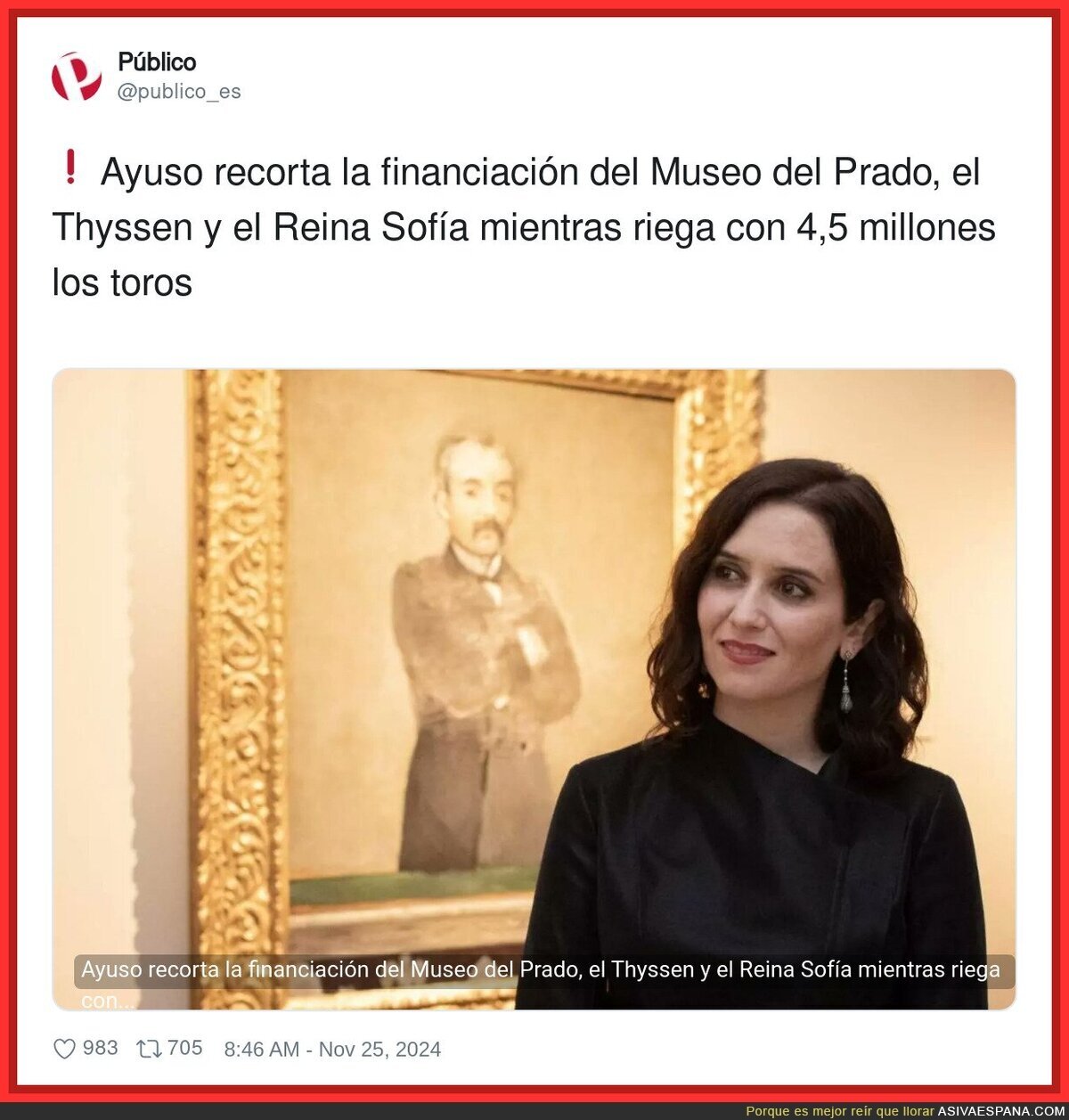 Disfruten con la gestión de Ayuso