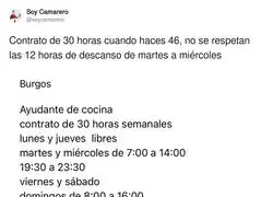 Un abuso total de trabajo