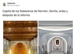 El destrozo de Capilla de los Salesianos de Nervi&oacute;n convirti&eacute;ndola en un escenario de Star Wars