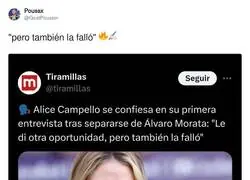 Morata ha quedado retratado por su ex pareja